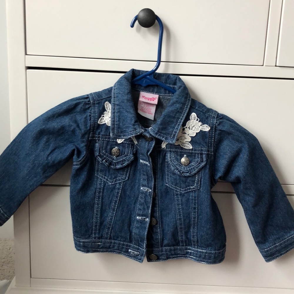 Nannette Jean Jacket with White Lace Detail  24M